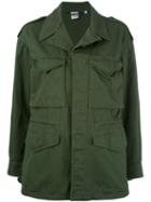 Aspesi Cargo Pocket Military Jacket, Women's, Size: Medium, Green, Cotton