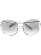Chloe Eyewear - Milla Sunglasses - Women - Acetate/metal - One Size, Grey, Acetate/metal