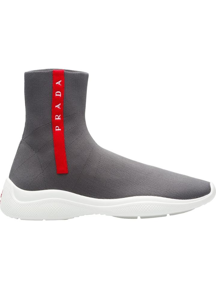 Prada Hi-top Sneakers - Grey