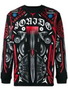Marcelo Burlon County Of Milan Rico Sweatshirt, Men's, Size: Medium, Black, Cotton