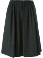 Brunello Cucinelli Metallic Check Pattern Skirt, Women's, Size: 40, Grey, Polyester/spandex/elastane/virgin Wool