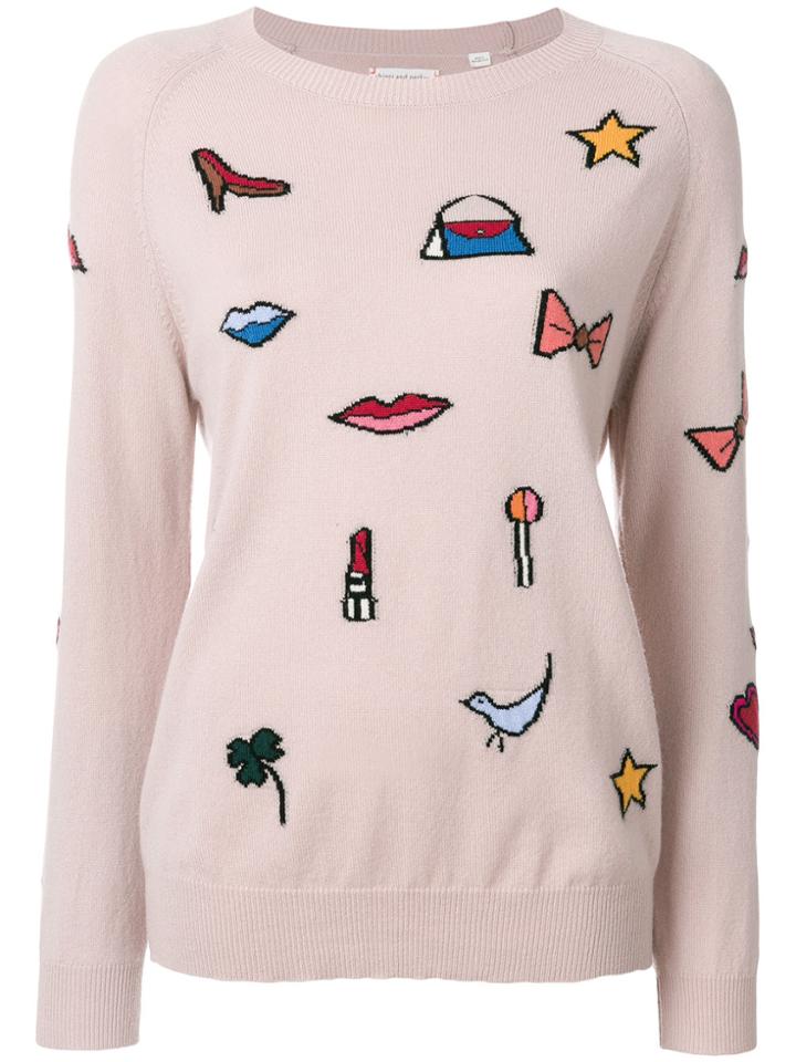 Chinti & Parker Lolita Purse Jumper - Pink & Purple