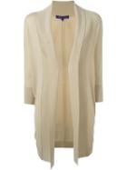 Ralph Lauren Fold Quarter Sleeve Draped Cardigan Coat