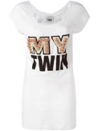Twin-set 'my Twin' T-shirt, Women's, Size: Small, White, Cotton