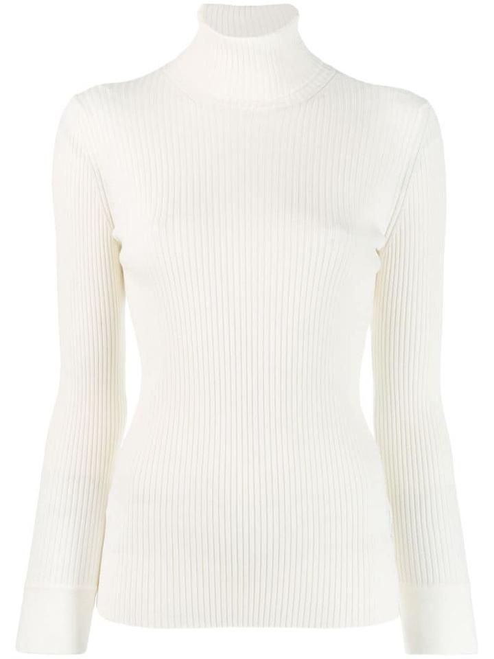 Agnona Turtle-neck Jumper - White
