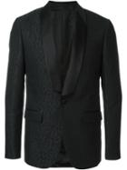 Givenchy Leopard Jacquard Blazer, Men's, Size: 46, Black, Silk/cotton/polyester/wool