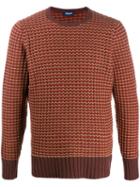 Drumohr Waffle Knitted Sweater - Brown