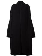 Yohji Yamamoto Oversized Cardi-coat, Women's, Size: 2, Black, Nylon/wool