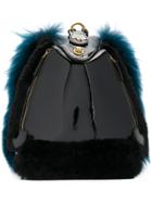 Mr & Mrs Italy Fur Backpack - Black
