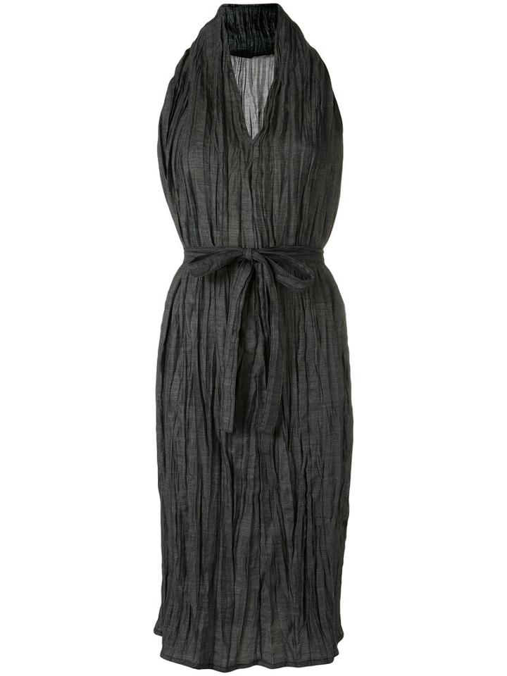 Uma Raquel Davidowicz - Draped Midi Dress - Women - Polyester/viscose/polyimide - 40, Grey, Polyester/viscose/polyimide