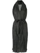 Uma Raquel Davidowicz - Draped Midi Dress - Women - Polyester/viscose/polyimide - 40, Grey, Polyester/viscose/polyimide