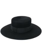 Saint Laurent Andalusian Felt Hat - Black