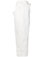 Rick Owens Oversized Structured Front Dress - White