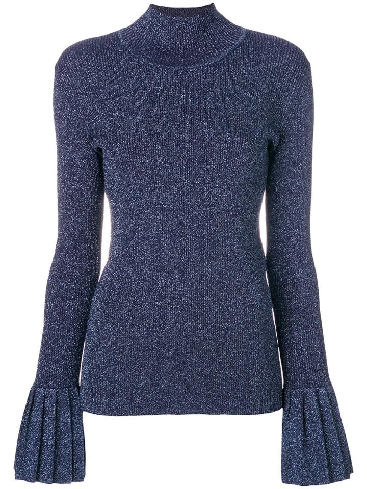 Carven Roll Neck Sweatshirt - Blue
