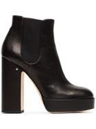 Laurence Dacade Black Rosa 120 Leather Platform Boots