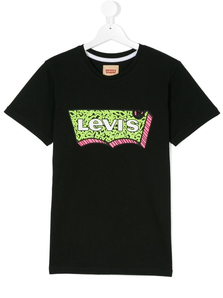 Levi's Kids Logo Print T-shirt - Black