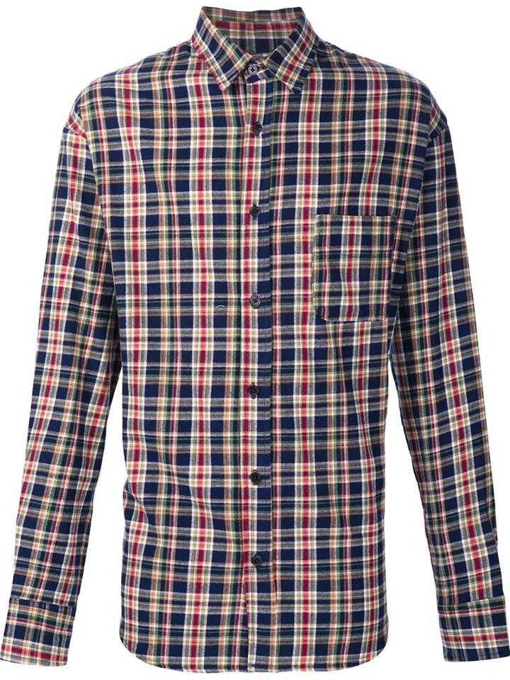 The Elder Statesman Deadstock Flannel Checked Shirt