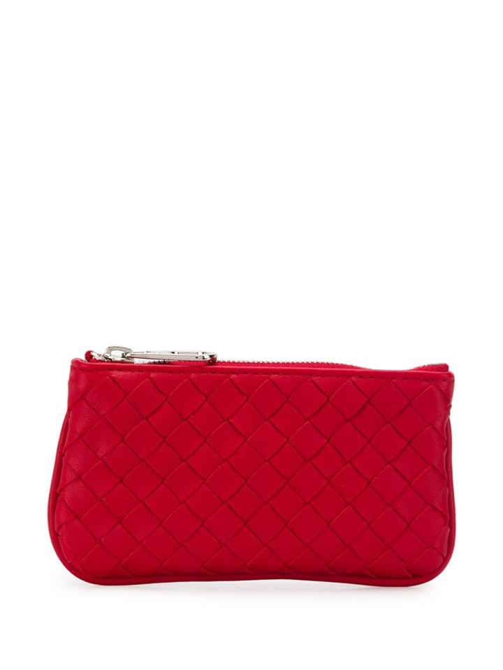 Bottega Veneta Woven Purse - Red