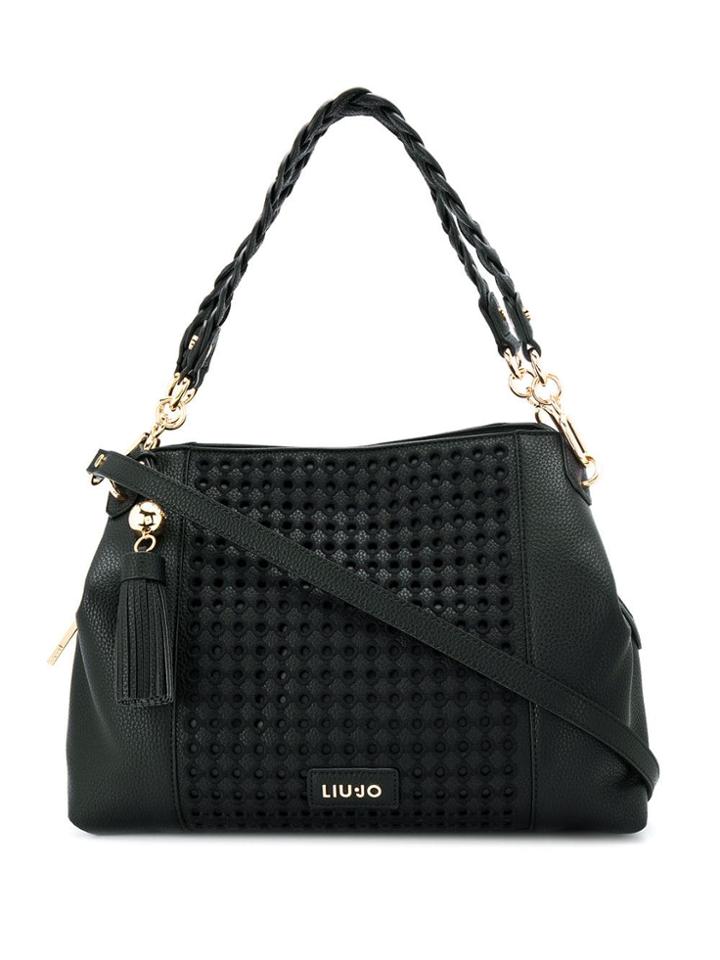 Liu Jo Embroidered Tote Bag - Black