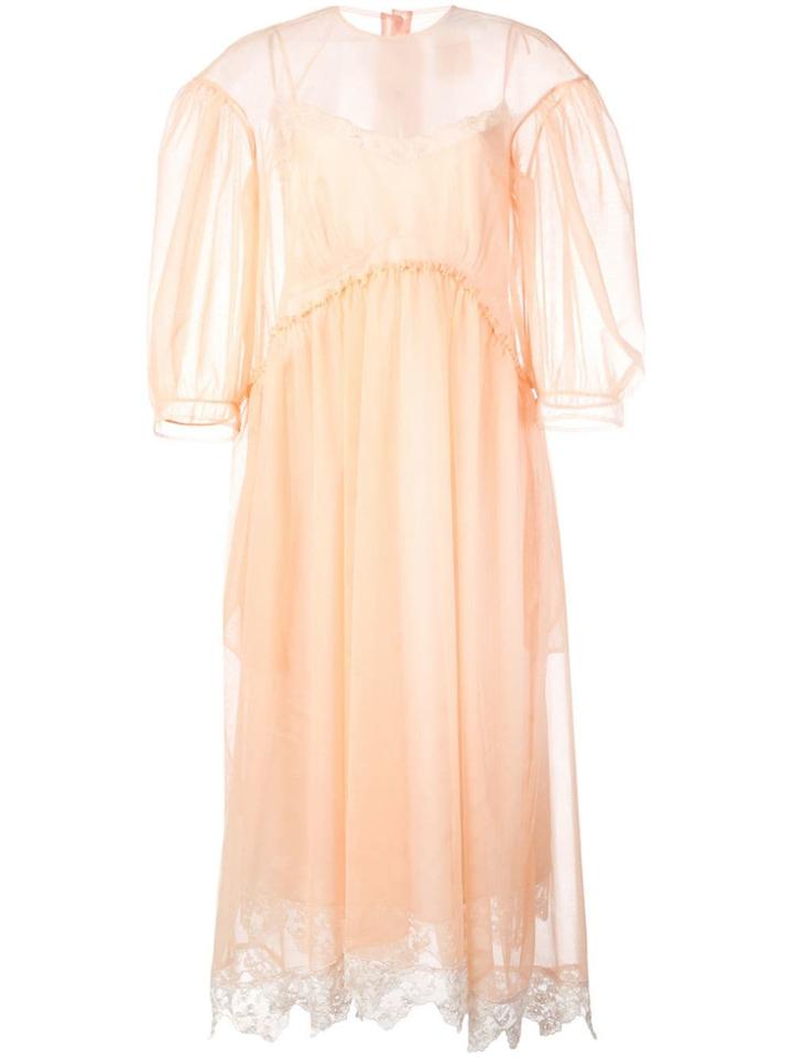 Simone Rocha Lace Hem Dress - Pink