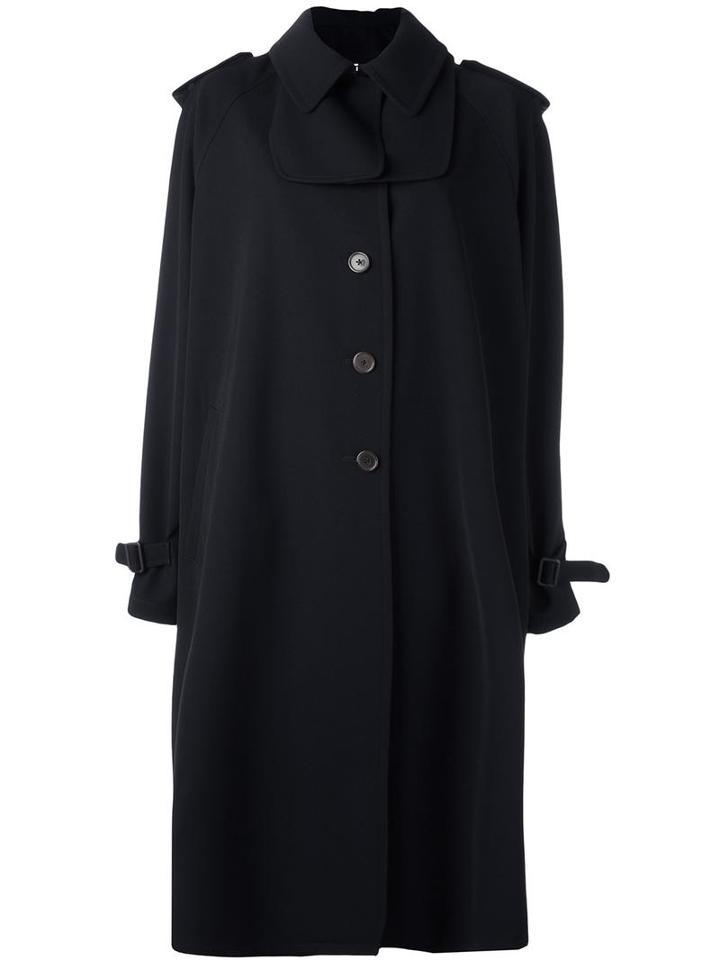 Jil Sander Oversized Coat, Women's, Size: 34, Blue, Polyester/wool