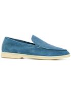 Loro Piana Suede Classic Loafers - Blue
