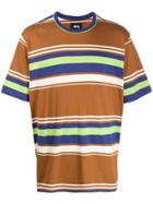 Stussy Striped T-shirt - Brown