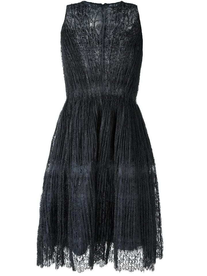 Ermanno Scervino Ruched Lace Dress