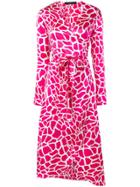 Federica Tosi Vegas Printed Wrap Dress - Pink
