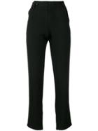 Yohji Yamamoto Slim-fit Trousers - Black