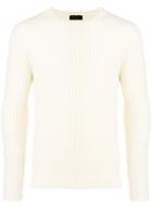 Dell'oglio Ribbed Knit Sweater - White