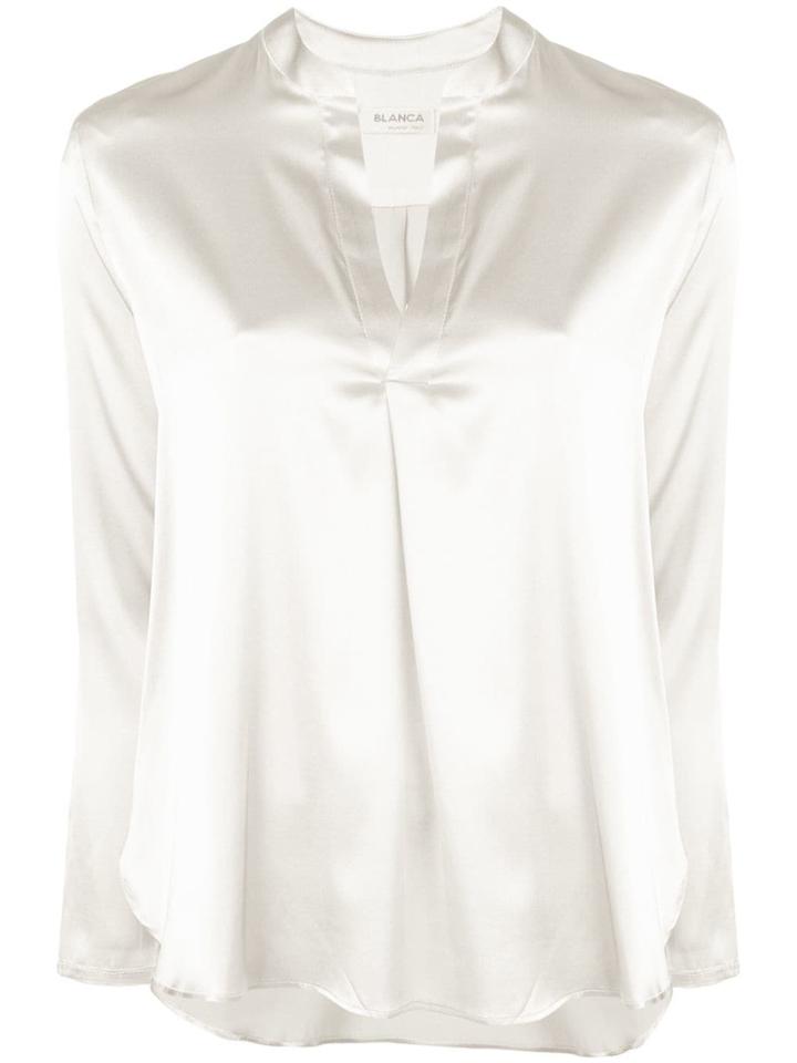 Blanca Silk Blouse - White