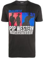 Dsquared2 Pop Western Print T-shirt - Black