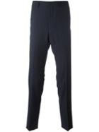 Kenzo Straight Cut Trousers, Men's, Size: 50, Blue, Virgin Wool