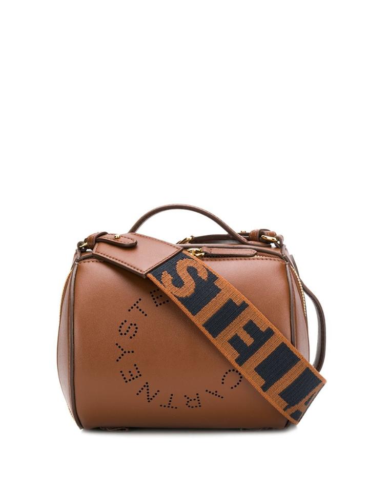 Stella Mccartney Stella Logo Barrel Shoulder Bag - Brown