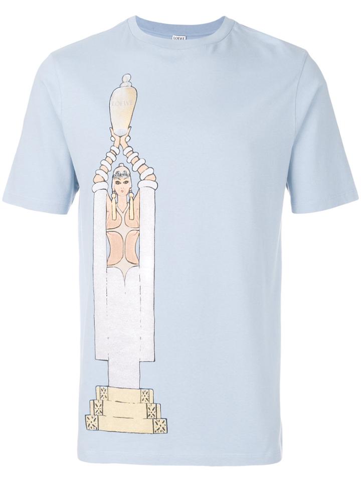 Loewe Egypt Printed T-shirt - Blue