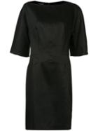Narciso Rodriguez Three-quarters Sleeve Dress, Women's, Size: 44, Black, Cotton/silk