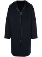 H Beauty & Youth Hooded Zip Coat - Blue