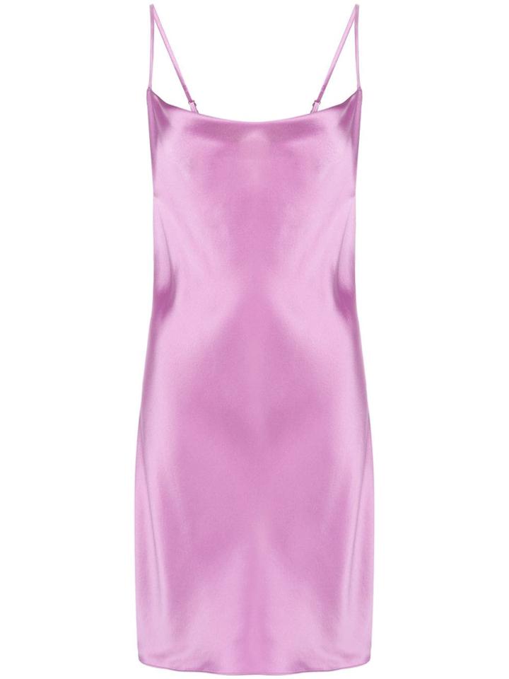 Fleur Du Mal Cowl Neck Slip Dress - Purple