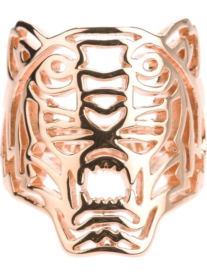 Kenzo 'tiger' Ring, Women's, Size: 54, Metallic