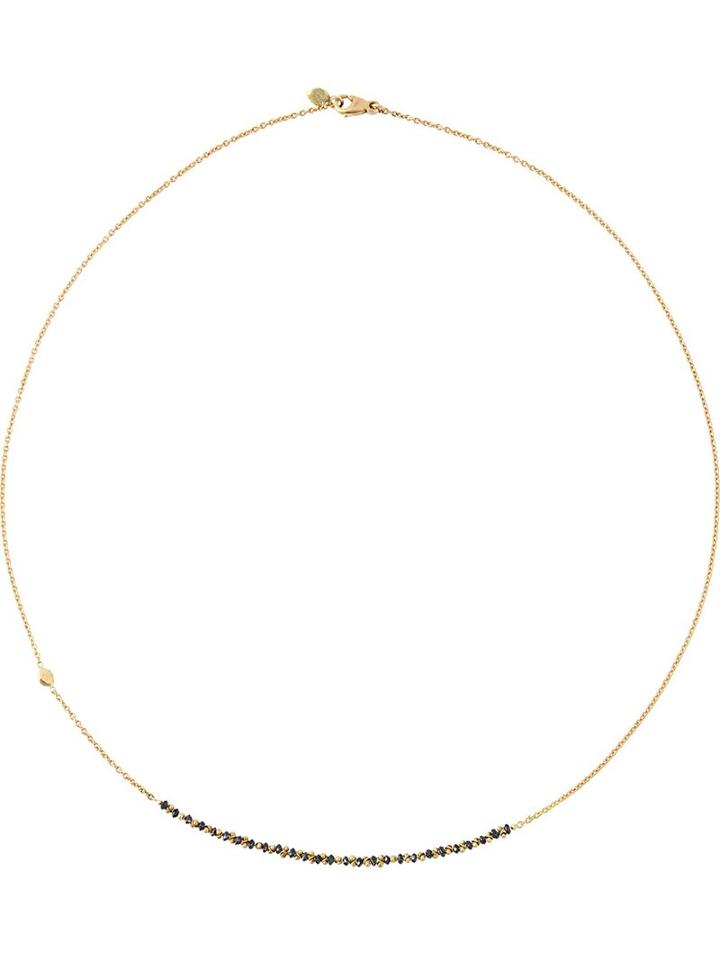 Natasha Collis Black Diamond Classic Necklace, Women's, Metallic, Gold/diamond