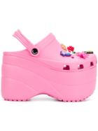 Balenciaga Foam Platform Sandals - Pink & Purple