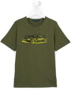 Aston Martin Kids Car Print T-shirt, Boy's, Size: 14 Yrs, Green