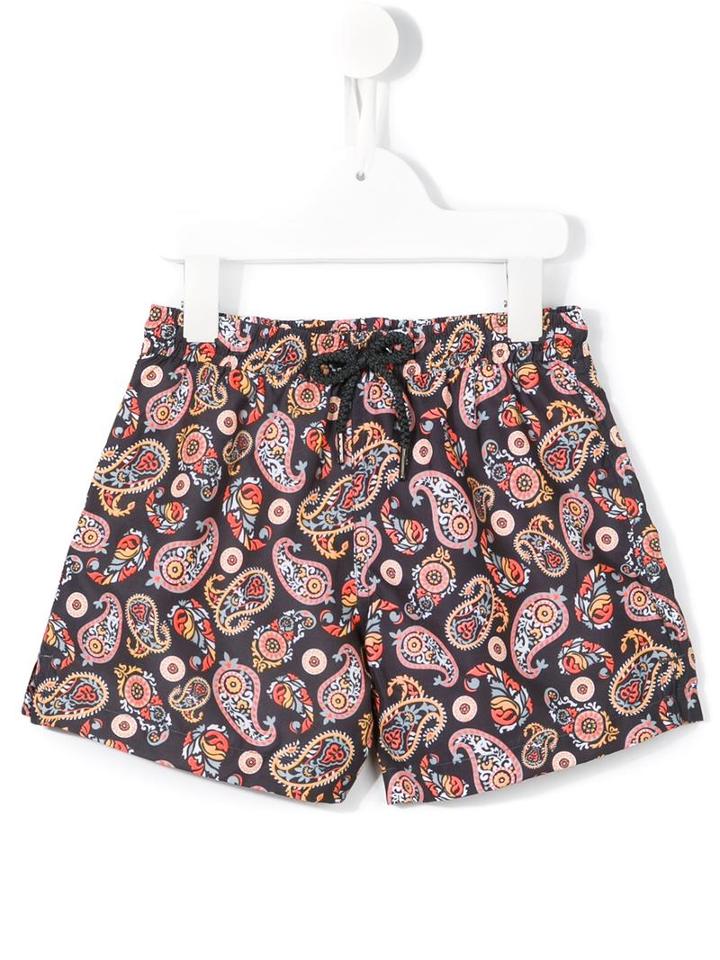 Sunuva 'neon Paisley' Swim Shorts, Boy's, Size: 9 Yrs