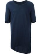 11 By Boris Bidjan Saberi Asymmetric Loose T-shirt, Men's, Size: L, Blue, Cotton