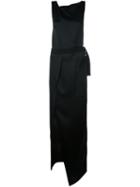 Ann Demeulemeester Wrap Detail Dress, Women's, Size: 36, Black, Acetate/viscose/spandex/elastane