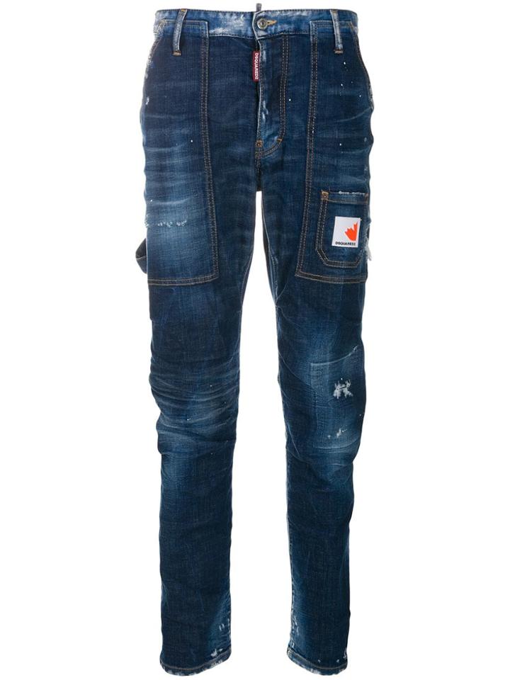 Dsquared2 Easy Skater Skinny Jeans - Blue