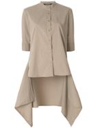 Neil Barrett Asymmetric Hem Shirt - Nude & Neutrals