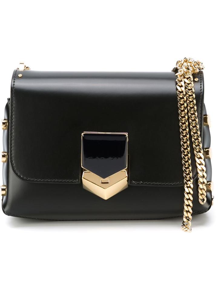 Jimmy Choo 'petite Lockett' Shoulder Bag, Women's, Black