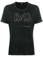 R13 Back In Black Logo T-shirt